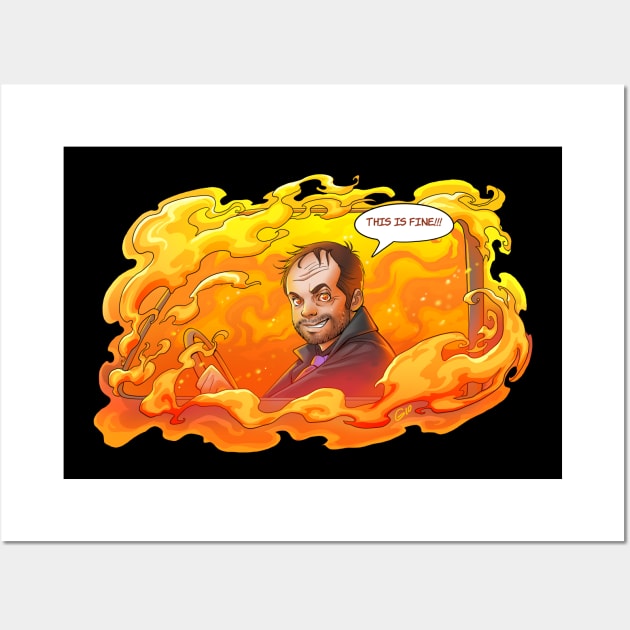 Crowley "This is fine" Wall Art by GioGui